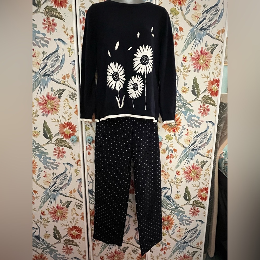 Talbots Navy Sweater & Pants